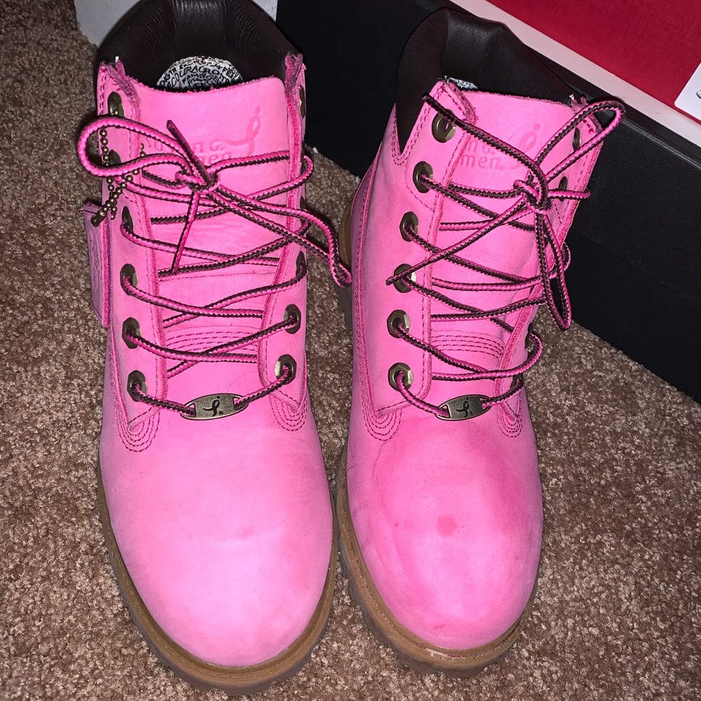 Limited Edition Susan G Komen Timberlands